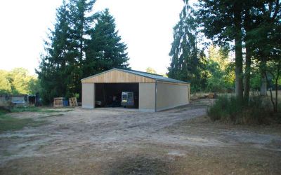 Construction d'un hangar